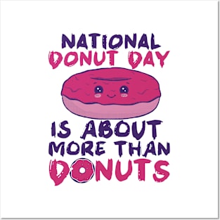 National Donut Day Is About More Than Donuts, Cute Donut Love Gift Posters and Art